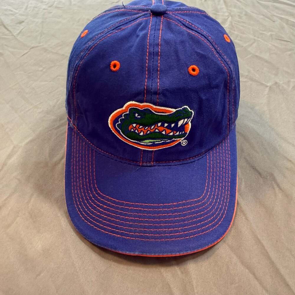 Florida Gators Hat NCAA Blue Orange Embroidered Logo Adjustable Strapback Cap